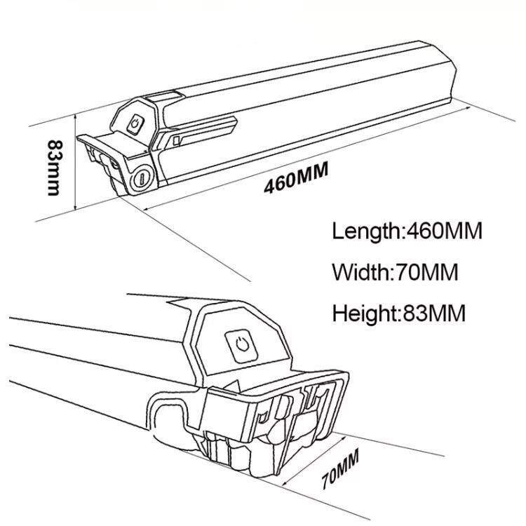 36V 48V 10ah 13ah 17ah Dorado Ebike Bataryası Elektrische Fahrrad Bataryası Lityum Bataryaları Paketi Max Reention Dorado D