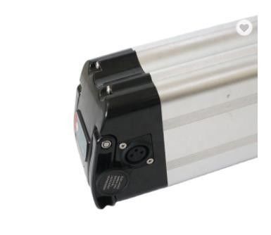 24V 36V 48V Elektrikli Bisiklet Bataryası Çerçevede Şarj edilebilir Gümüş Balık Tipi