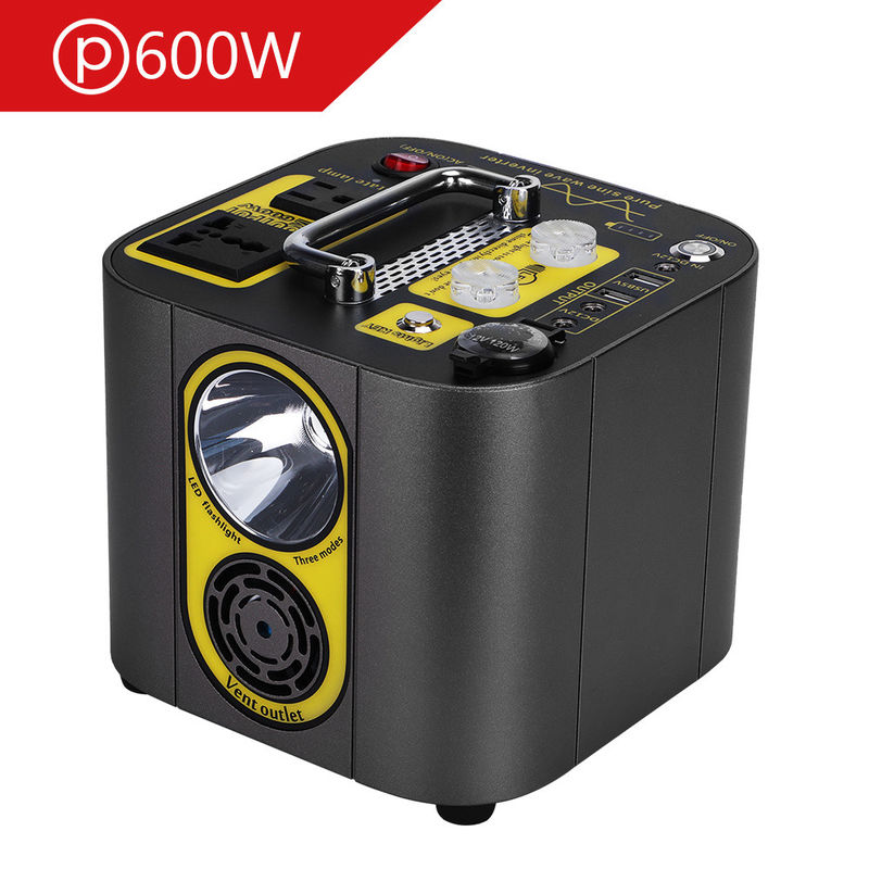 18650 Pil Taşınabilir Güç Santrali 467wh 126ah Tedarik 600W Zirve 1000W USB Tipi C ile