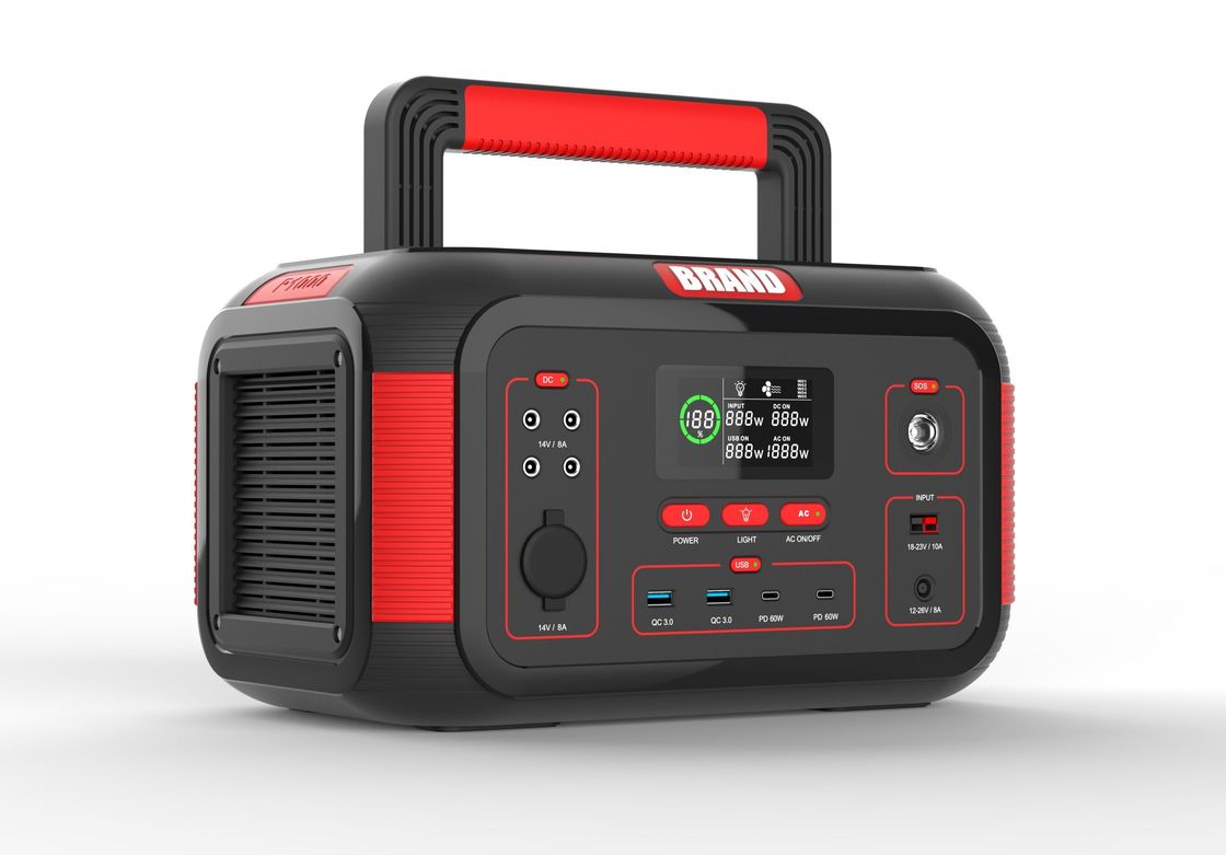 USB 1000W 22.2V 36.4ah Şarj edilebilir Güneş Taşınabilir Elektrik Santrali Ev İçin Açık Hava Kampı