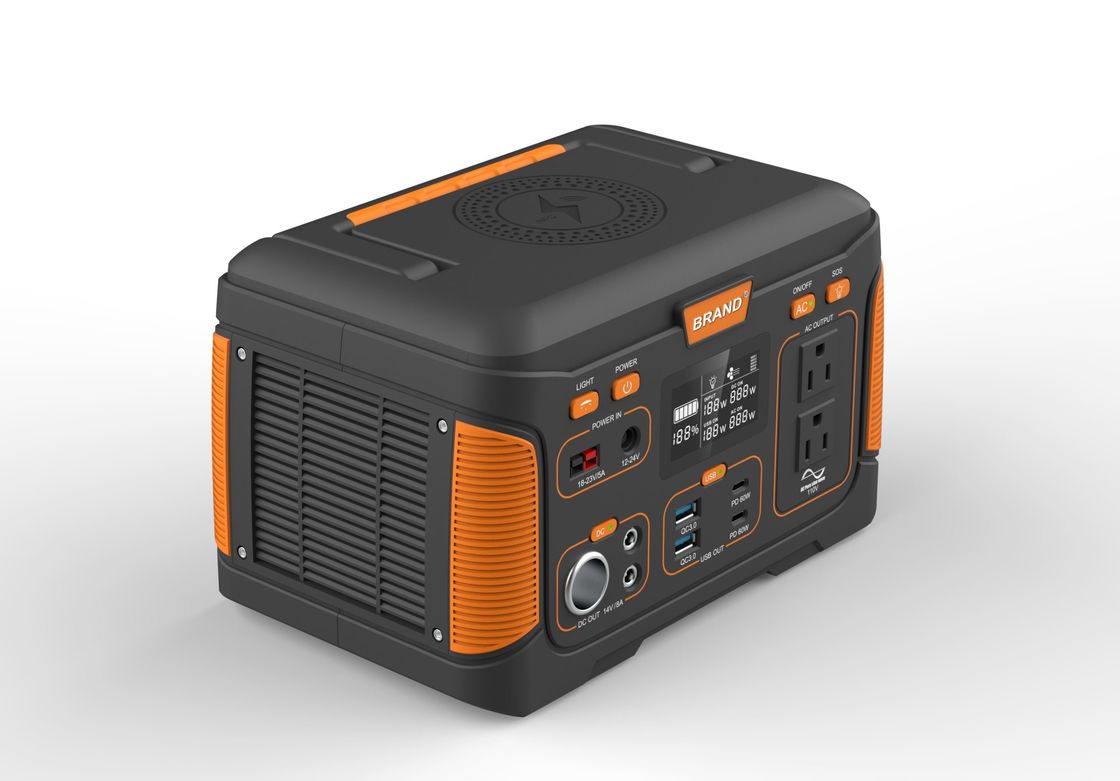 USB 500W 14.8V 30ah Şarj edilebilir Güneş Taşınabilir Elektrik Santrali Ev İçin Açık Hava Kampı
