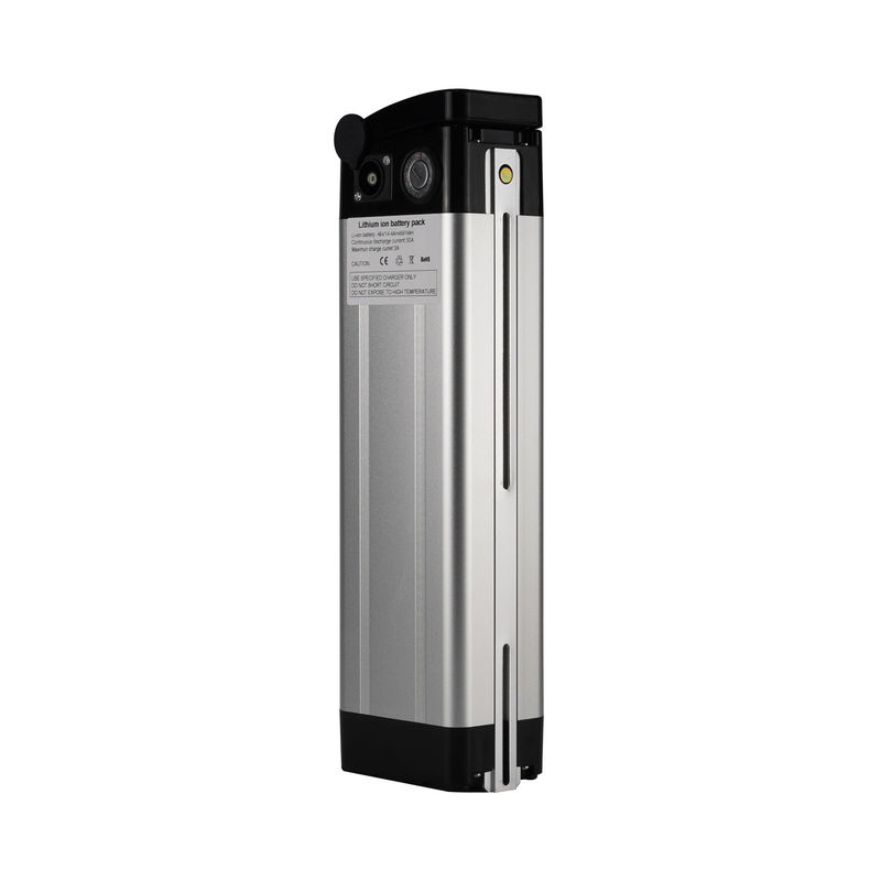 Gümüş Balık E Tipi E Bisiklet Bataryası 1000W 24V 36V 48V 10ah 15ah 20ah E-Scooter Bataryası Bisiklet Bataryası 18650 Cell Downtube Akku Vakum Temizleyici Batarya Paketi