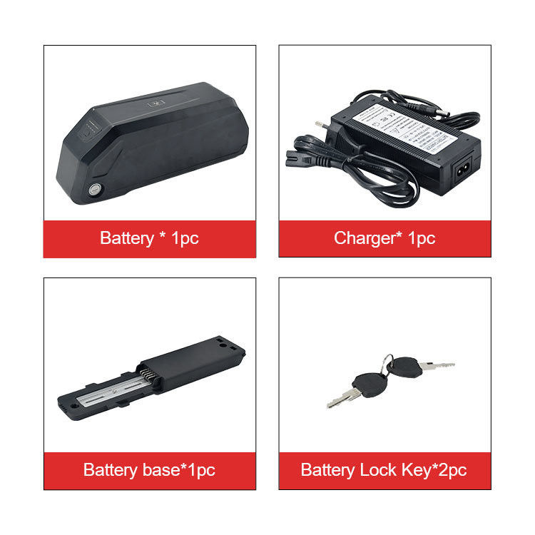 Lityum İyon E Bisiklet Downtube Bataryası 36V 12Ah 20Ah Bisiklet Gücü Bataryası için