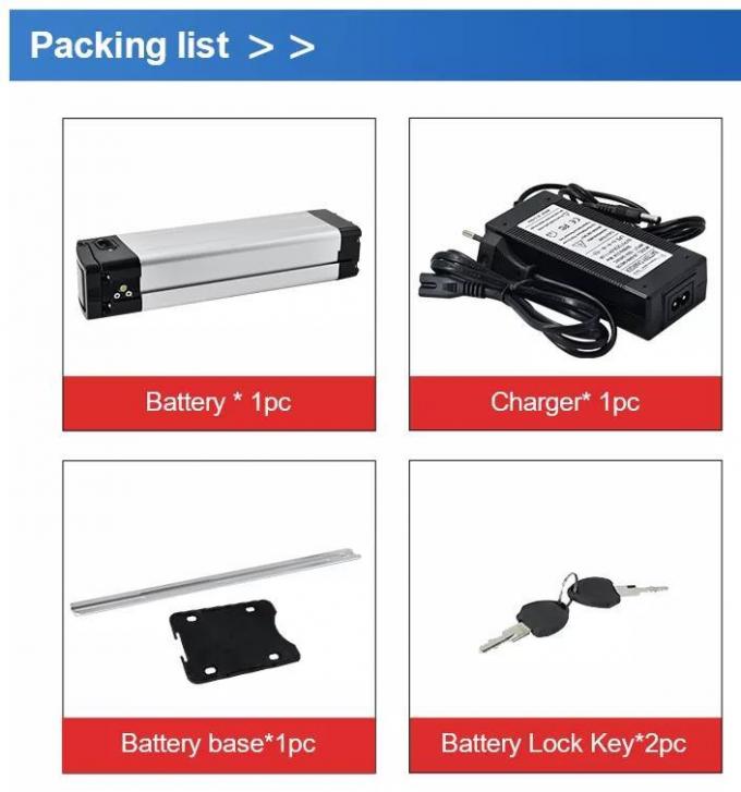 10s6p Lityum İyon Elektrikli Bisiklet Bataryası 36V 48V 17.5AH 3